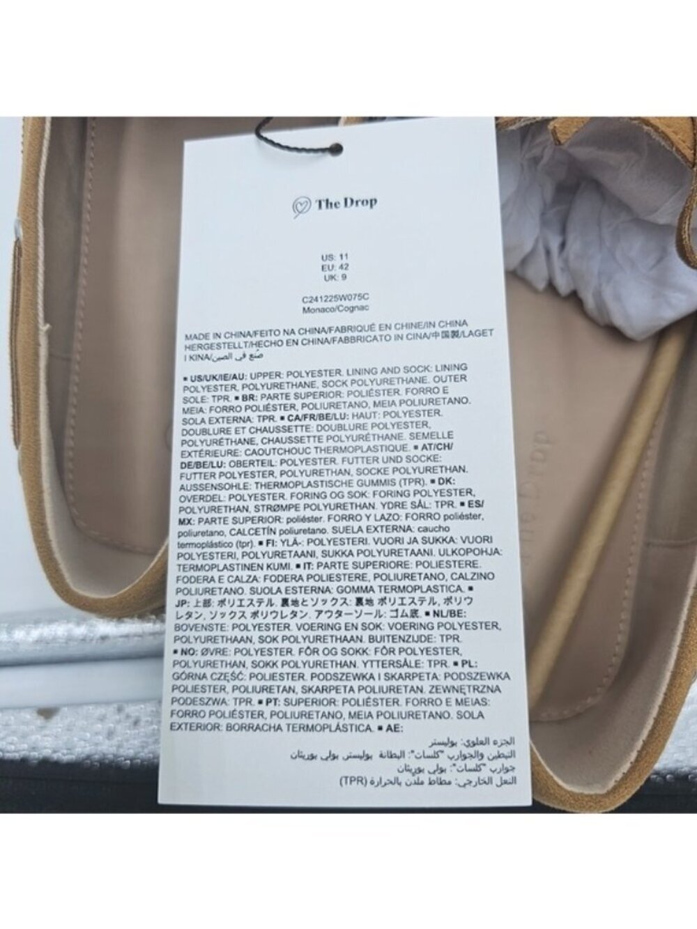 Women’s Monaco Boat Shoes | Size 11 | Cognac Vegan Leather Flats New in Box - Picture 6 of 10